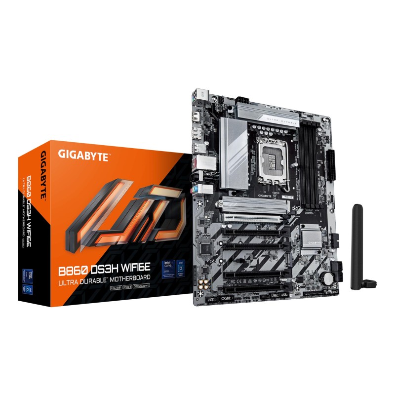 Mainboard|GIGABYTE|Intel B860 Express|LGA1851|ATX|Memory DDR5|5xPCI-Express 16x|2xM.2|1xHDMI|1xDisplayPort|1xAudio-In|1xAudio-Ou