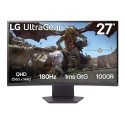 LCD Monitor|LG|27GS60QC-B|27"|Gaming/Curved|Panel VA|2560x1440|16:9|180 Hz|Matte|1 ms|Tilt|Colour Black|27GS60QC-B