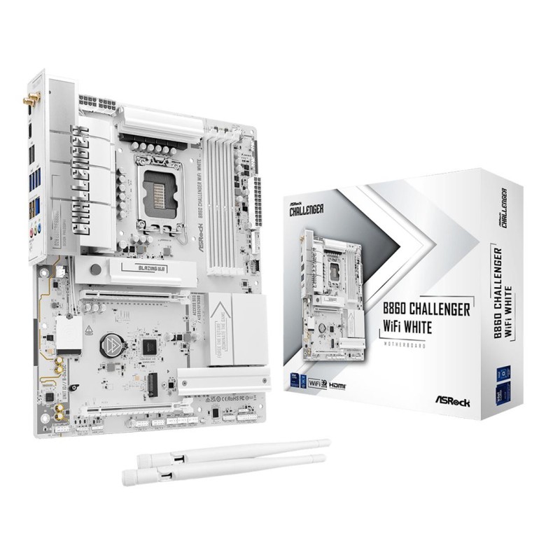 Mainboard|ASROCK|Intel B860|LGA 1851 (Socket V1)|ATX|RAM DDR5-SDRAM|4xSlots|Wi-Fi Yes|Bluetooth Yes|1xNumber of M.2 (M) slots|B8