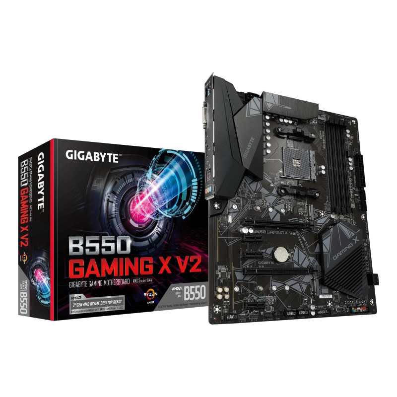 Mainboard|GIGABYTE|AMD B550|SAM4|ATX|Memory DDR4|Memory slots 4|3xPCI-Express 3.0 1x|1xPCI-Express 3.0 2x|1xPCI-Express 4.0 16x|