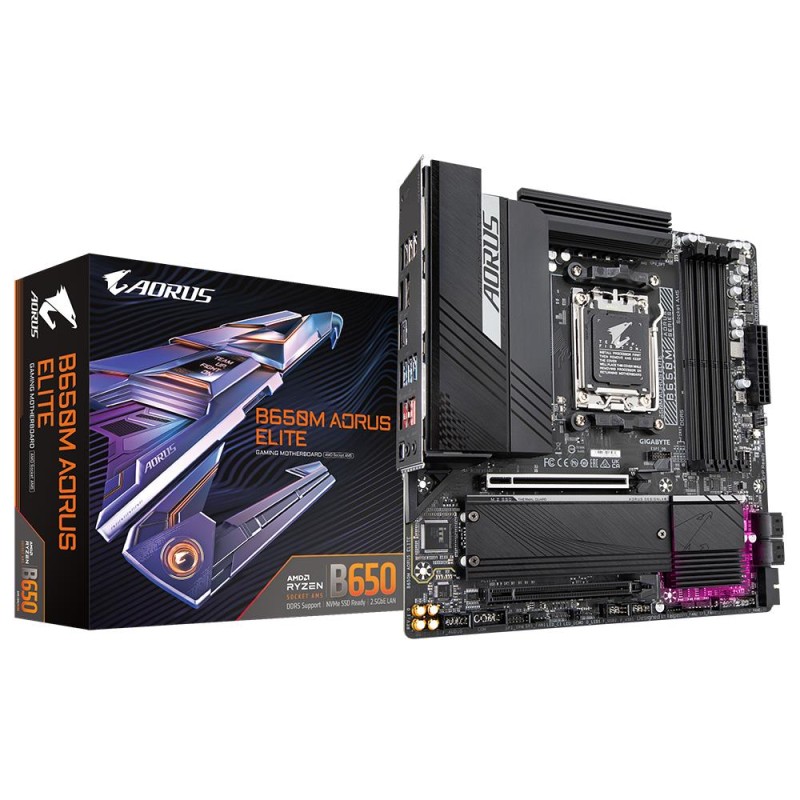 Mainboard|GIGABYTE|AMD B650|SAM5|Micro-ATX|Memory DDR5|Memory slots 4|B650MAORUSELITE1.3