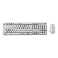 KEYBOARD +MOUSE WRL CYRILLIC/WHT KBS-WMS-01-W-CYRL GEMBIRD