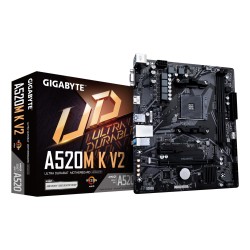 Mainboard|GIGABYTE|AMD A520|SAM4|Micro-ATX|Memory DDR4|Memory slots 2|1xPCI-Express 3.0 1x|1xPCI-Express 3.0 16x|1xM.2|1x15pin D