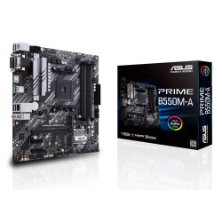 Mainboard|ASUS|AMD B550|SAM4|MicroATX|Memory DDR4|Memory slots 4|2xPCI-Express 3.0 1x|1xPCI-Express 4.0 16x|2xM.2|1x15pin D-sub|