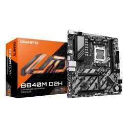 Mainboard|GIGABYTE|AMD B840|Socket AM5|micro ATX|RAM DDR5-SDRAM|2xSlots|2xNumber of M.2 (M) slots|B840MD2H1.2