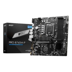 Mainboard|MSI|Intel B760 Express|LGA1700|Micro-ATX|Memory DDR5|Memory slots 4|2xPCI-Express 1x|1xPCI-Express 16x|2xM.2|1x15pin D