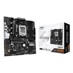 Mainboard|ASROCK|AMD A620|Socket AM5|micro ATX|RAM DDR5-SDRAM|4xSlots|On-board graphics card Yes|3xNumber of M.2 (M) slots|A620A
