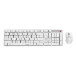 KEYBOARD +MOUSE WRL ENG/WHITE KBS-WMS-01-W GEMBIRD